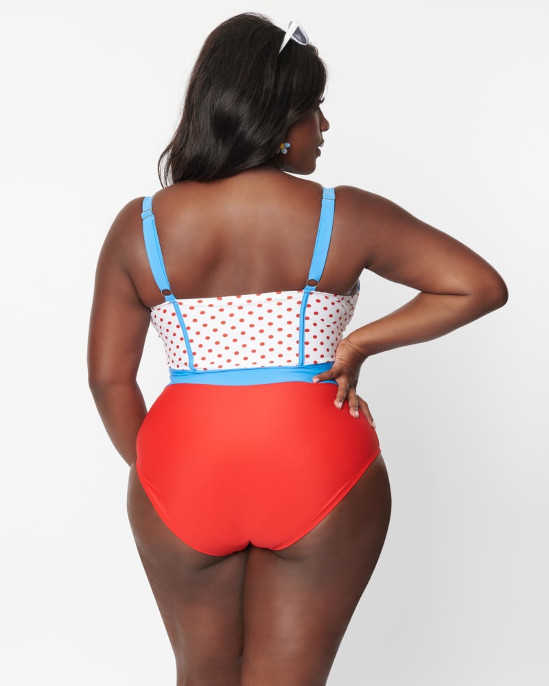 Red white and blue plus size bathing suit new arrivals
